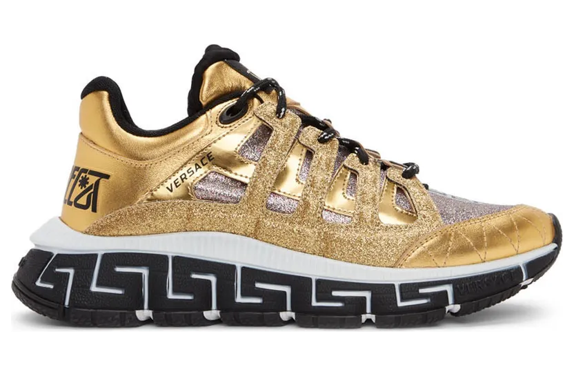 Versace Gold Trigreca Sneakers (DSU8094 1A02748)
