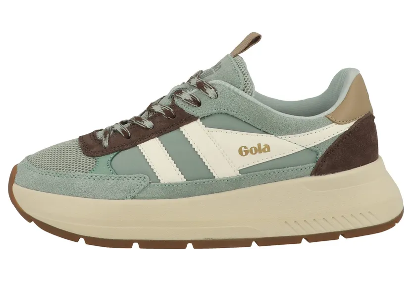 Gola sneaker Bruin / Pastelgroen / Wit (CLB778NT)