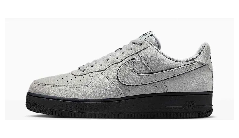 Nike Air Force 1 Low ’07 LV8 Light Smoke Grey Suede “Light Smoke Grey / Black” (HQ1966-001)