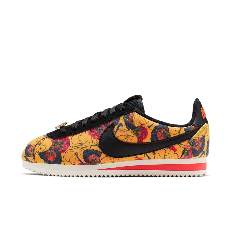 Nike Classic Cortez LX Floral Pack Gold (W) University Gold/Black-Bright Crimson (AV1338-700)
