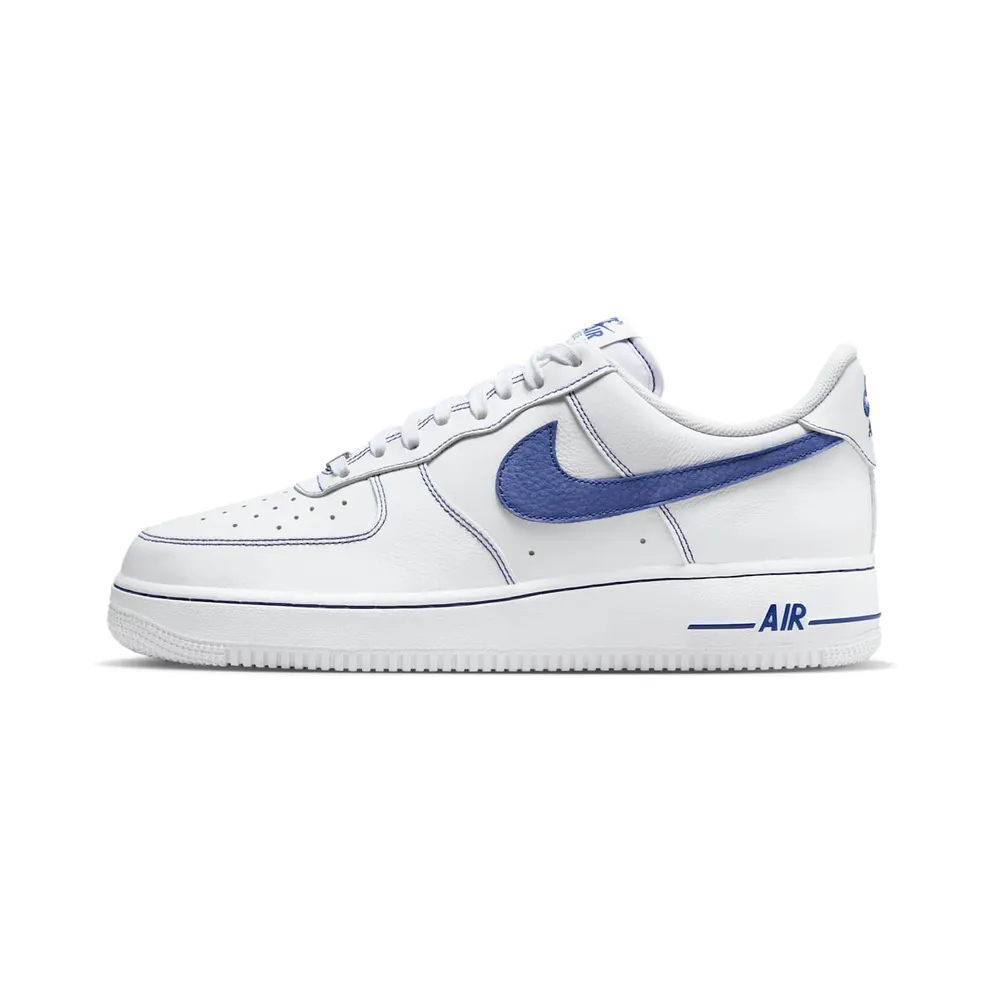 Nike Air Force 1 Low ’07 LV8 White Deep Royal Blue (HQ2037-100)