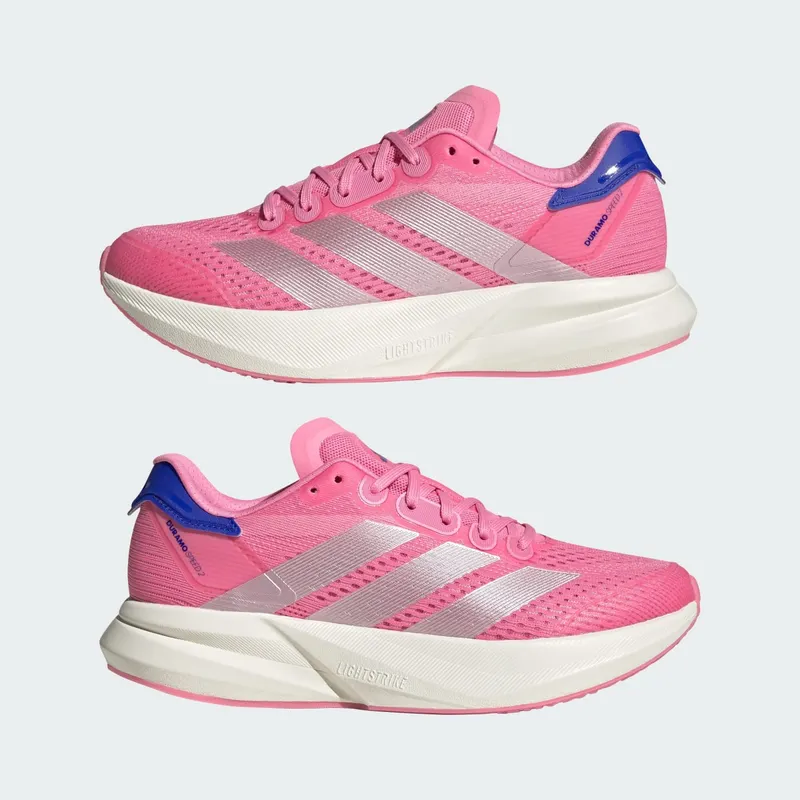 Adidas Duramo Speed 2 Running Shoes Bliss Pink / Crystal White / Lucid Blue (JS4419)