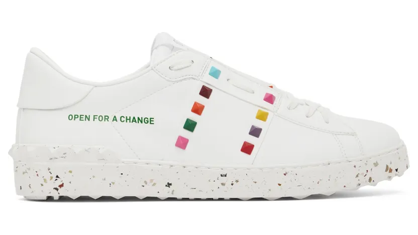 Valentino Garavani White & Multicolor Open For A Change Sneakers (XY2S0931PZQ)