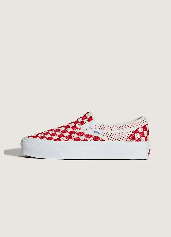 Vans LX Classic Slip-On 98 “EK Checkerboard Red Marshmallow” (VN000EG1CIS)