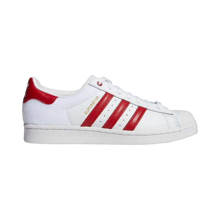 Adidas Superstar ‘Velcro Patches – White Scarlet’ Footwear White/Scarlet/Core Black (FY3117)