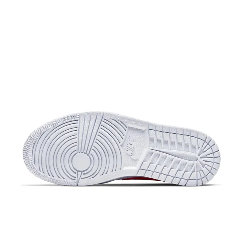 Air Jordan Womens Nike AJ I 1 Mid White ‘Red Royal’ (2020) (BQ6472-164)