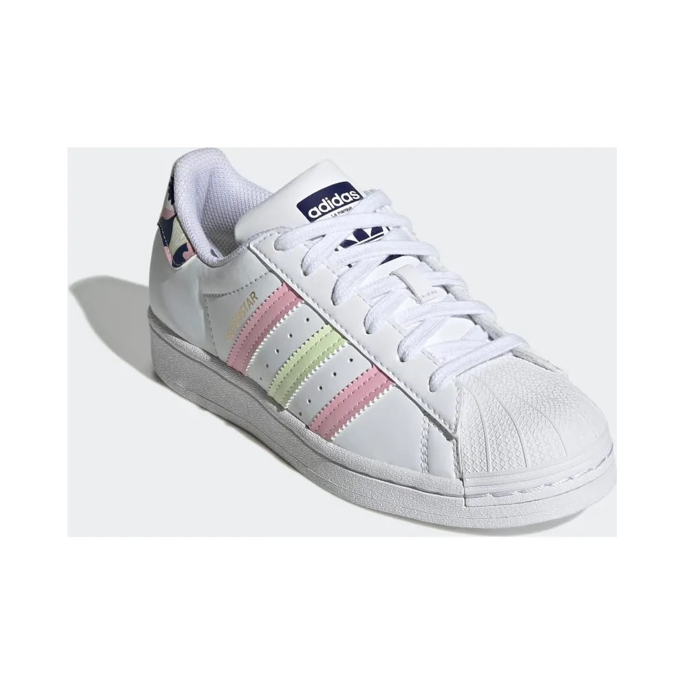 Adidas Superstar Cloud White / Almost Lime / True Pink (GY3330)