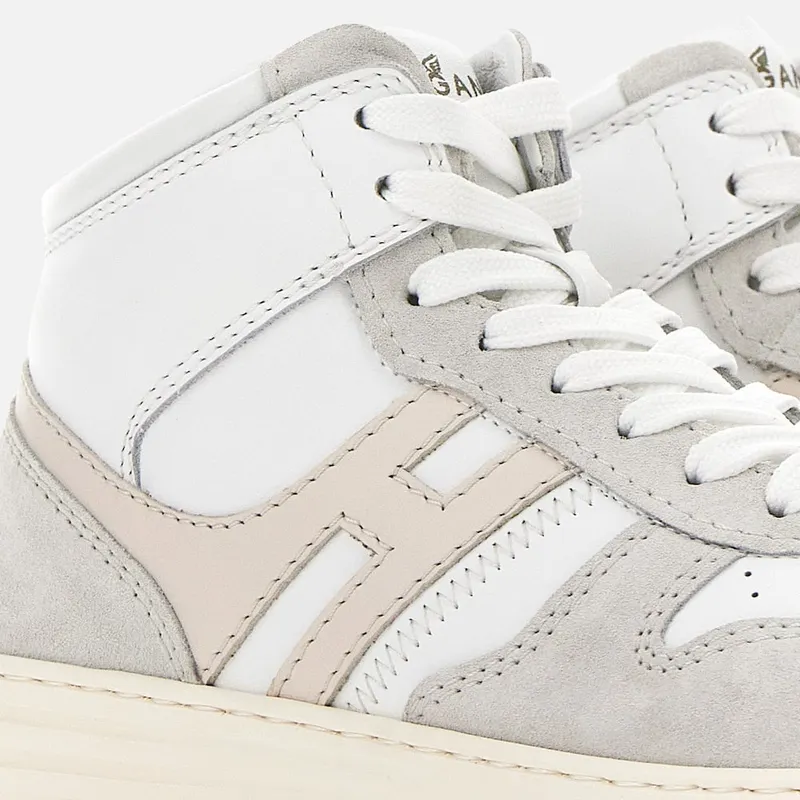 Sneakers Hogan H630 High Top Silver Ivory (HXW6300EU40ODZ0ZS5) (5)