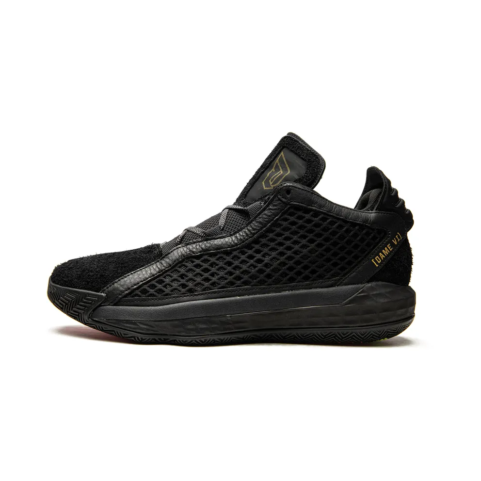 adidas Dame 6 Leather Black Gold Core Black/Gold Metallic/Core Black (FV8627)