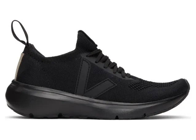 Rick Owens Black Veja Edition Sock Runner Sneakers (VM20F3800 KVE)