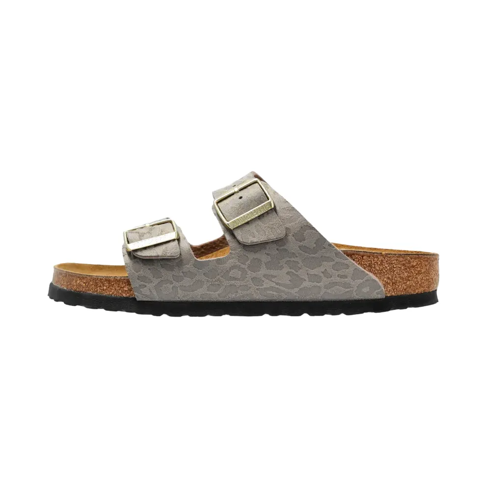 Birkenstock Arizona Synthetics “Leopard Grey Taupe” (1031941)