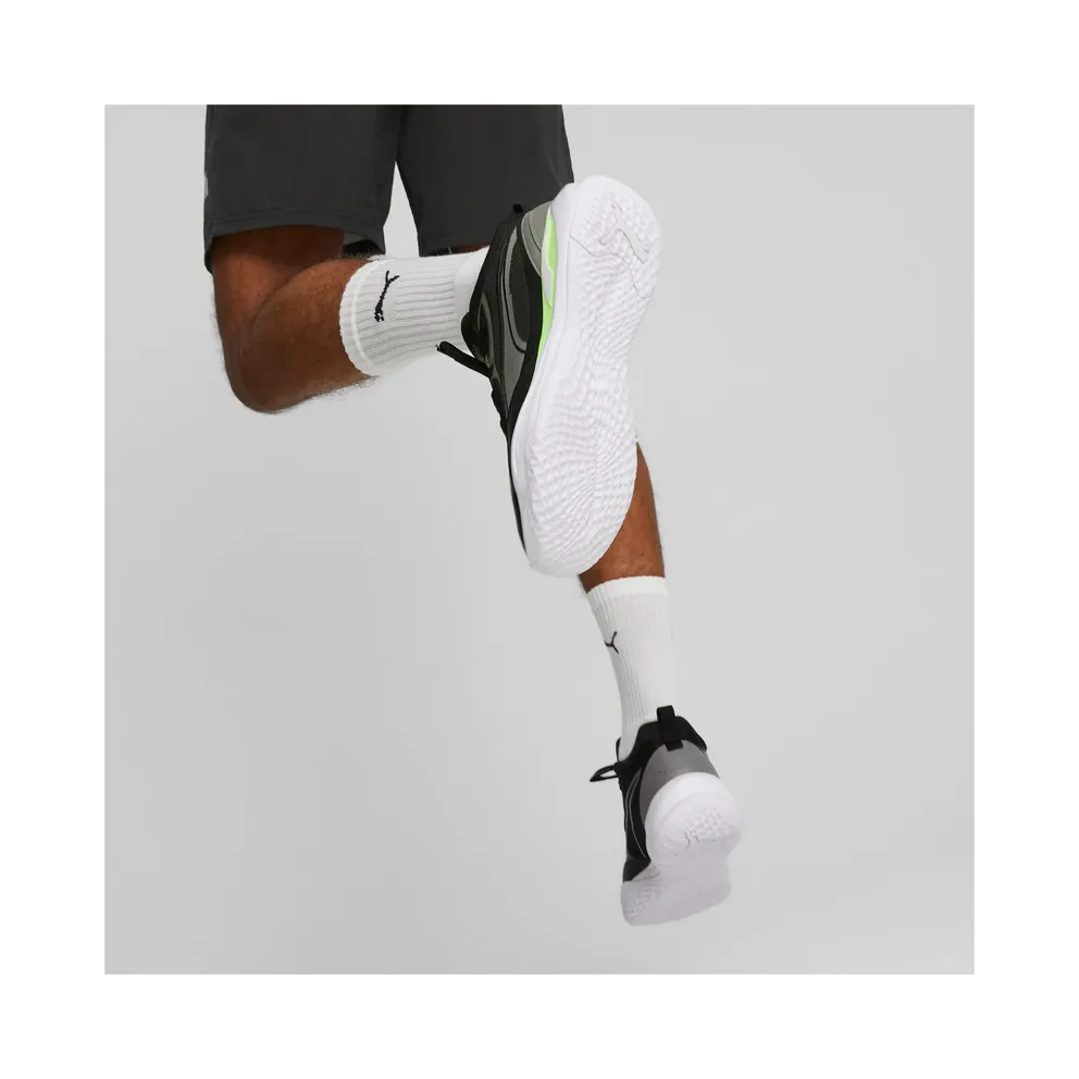 Puma Playmaker Pro Basketball Shoes Black/Green (37757216)