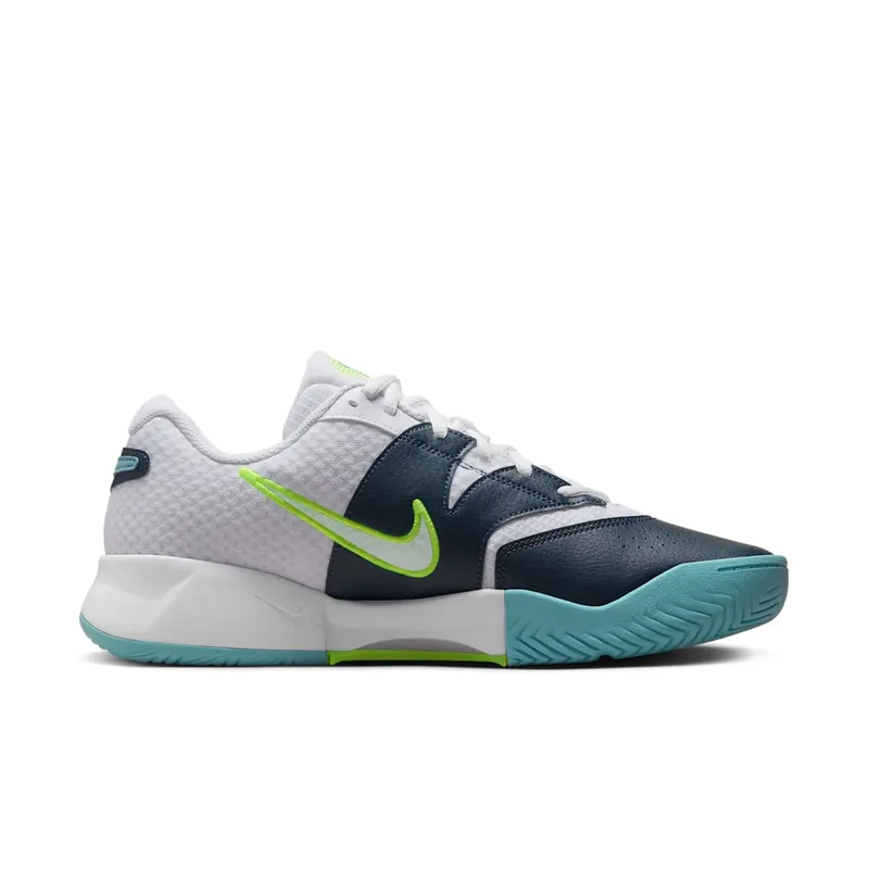 Nike Court Lite 4 White Armory Navy Denim Turquoise Volt (FD6574-101)