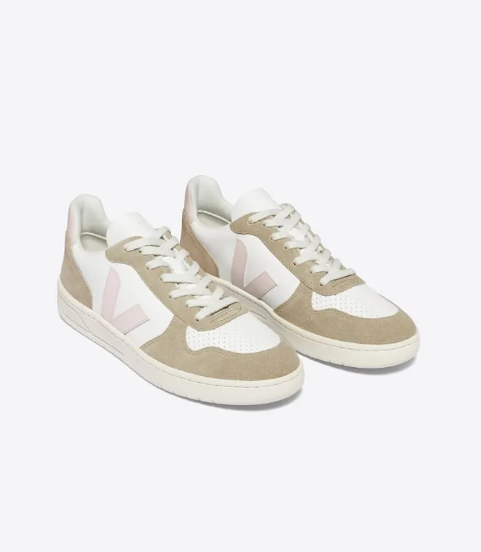 VEJA V-10 leren – White (VX0503299A)