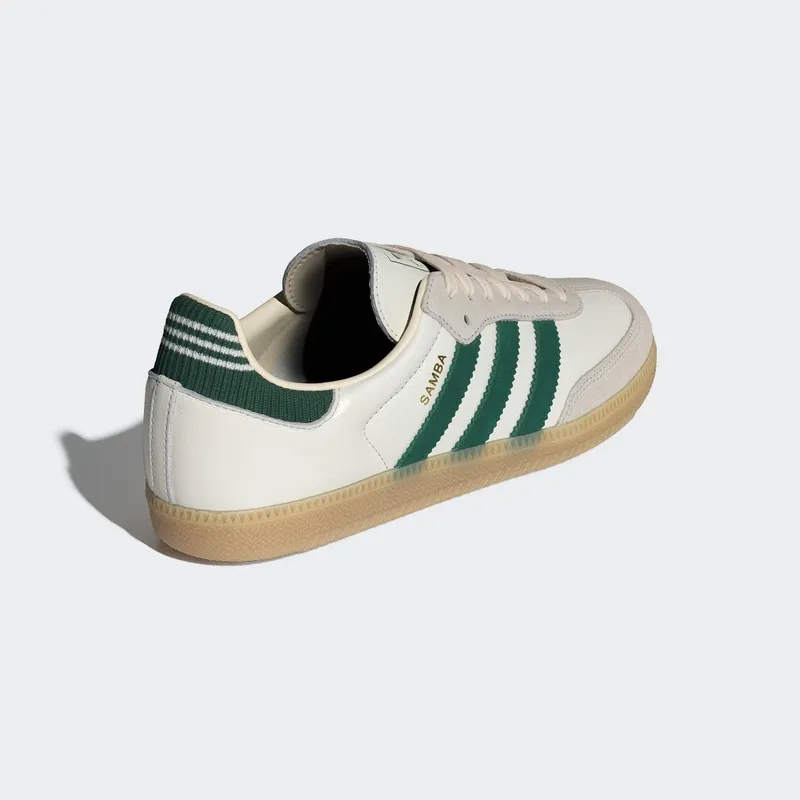 Adidas SAMBA OG Shoes Cloud White / Collegiate Green / Gum (IH6844)
