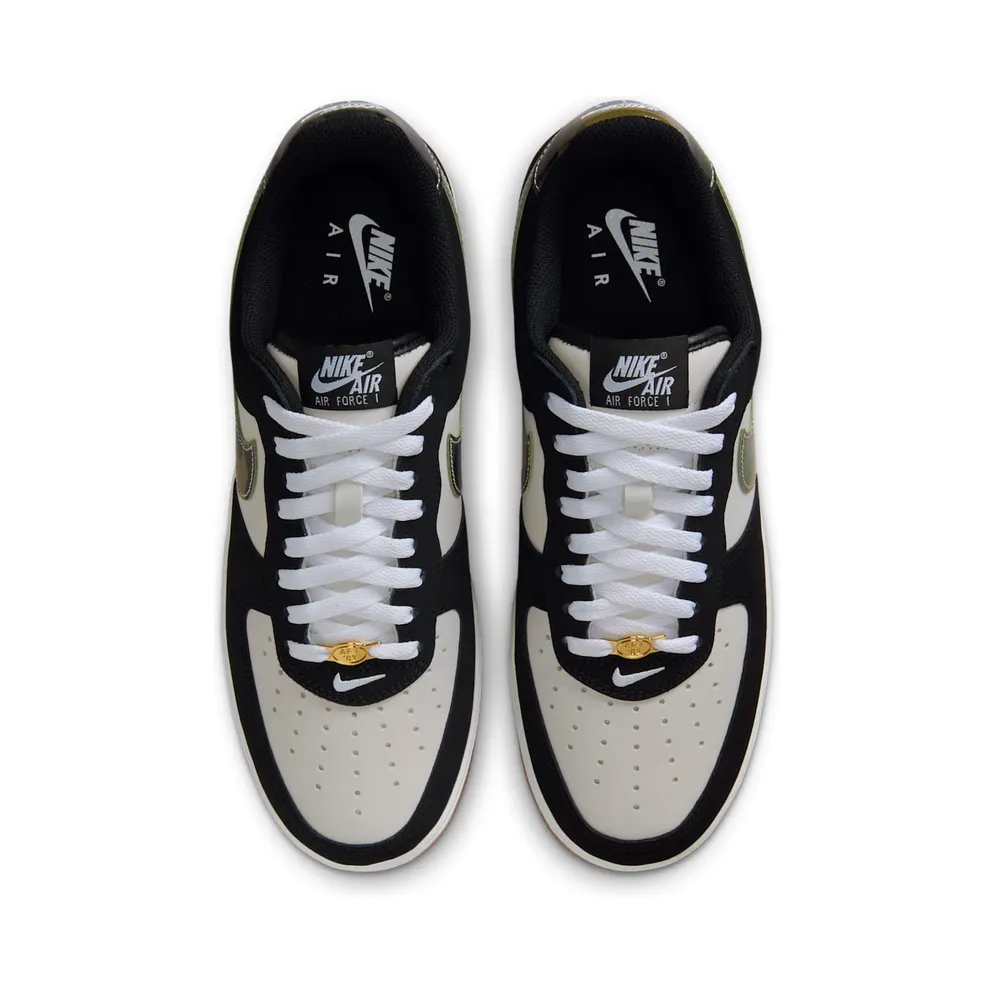 Nike Air Force 1 Low ’07 LV8 “Black Patent Camo Swoosh” (HQ1967-100)