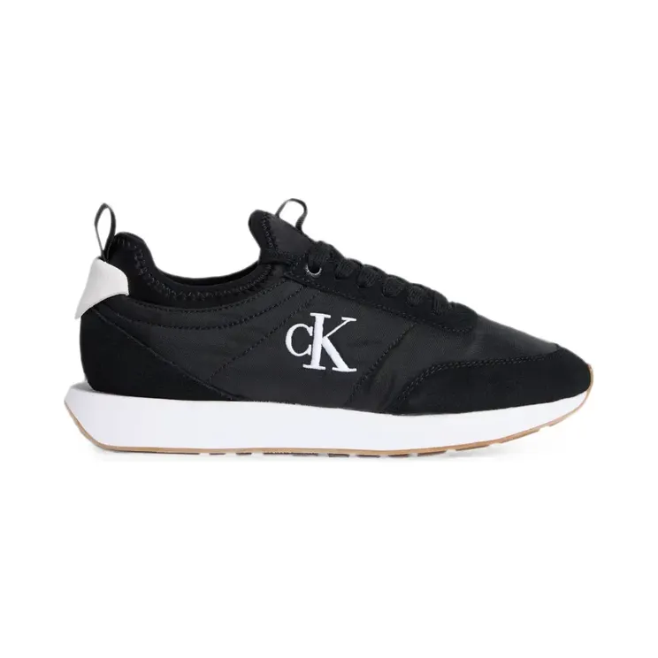 Calvin Klein Low-top met logoprint en vlakken “Black” (YW0YW020600GM)