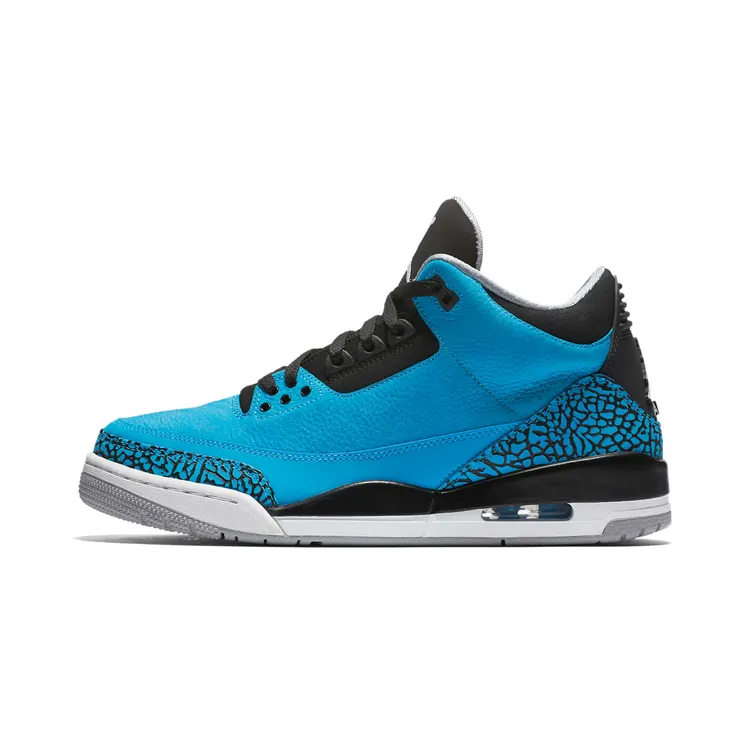 Air Jordan 3 Retro “Dark Powder Blue / Black / Wolf Grey / White” (136064-406)