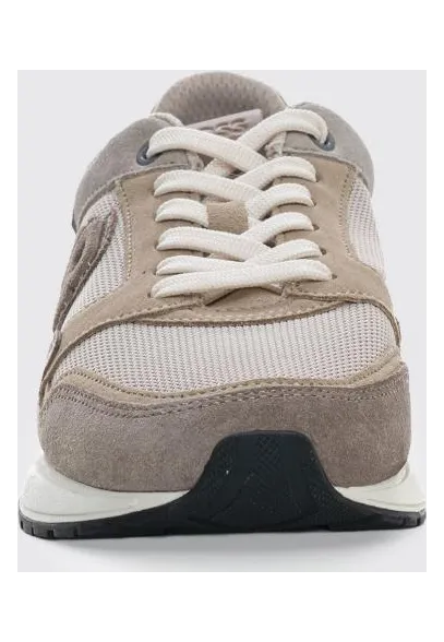 Boss Mesh and Suede Sneakers Beige (50554612280)