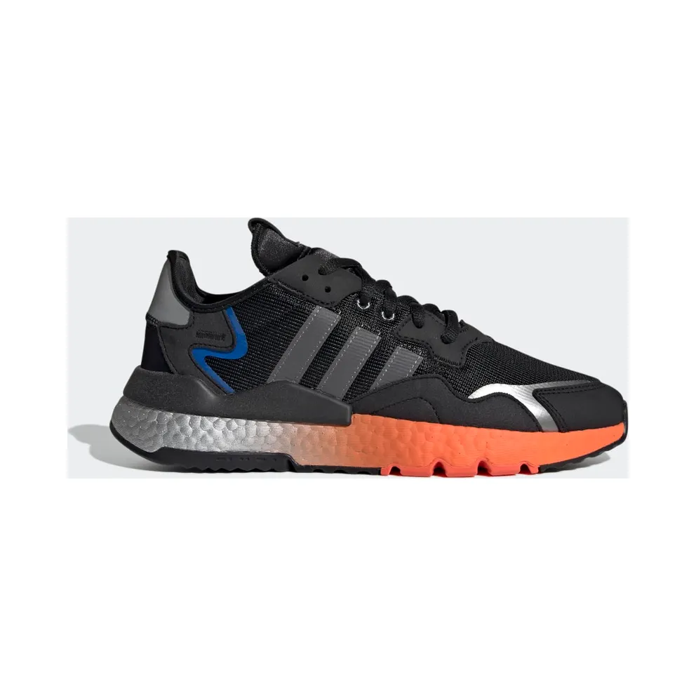 adidas Nite Jogger Schuh Core Black / Black Silver / Solar Red (FY3686)