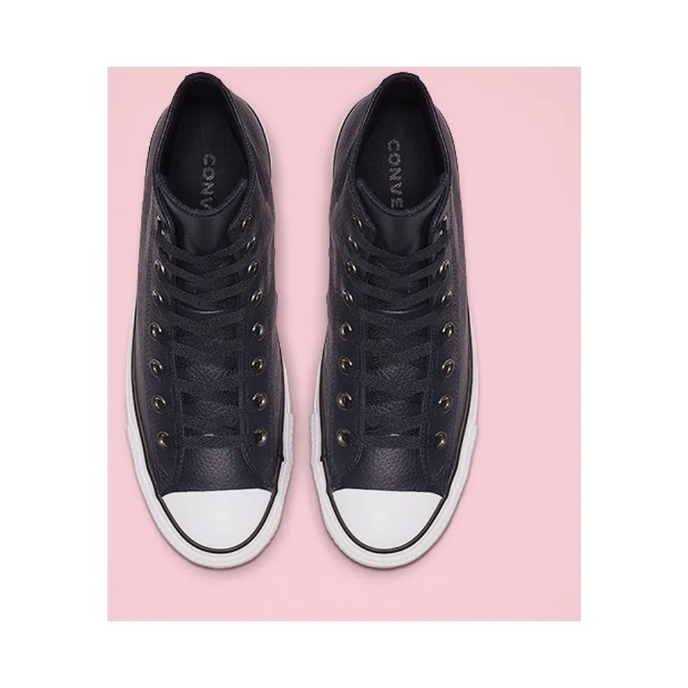 Converse Chuck Taylor All Star Hi “Leather – Dark Obsidian Blue/White/Black” (165189C)