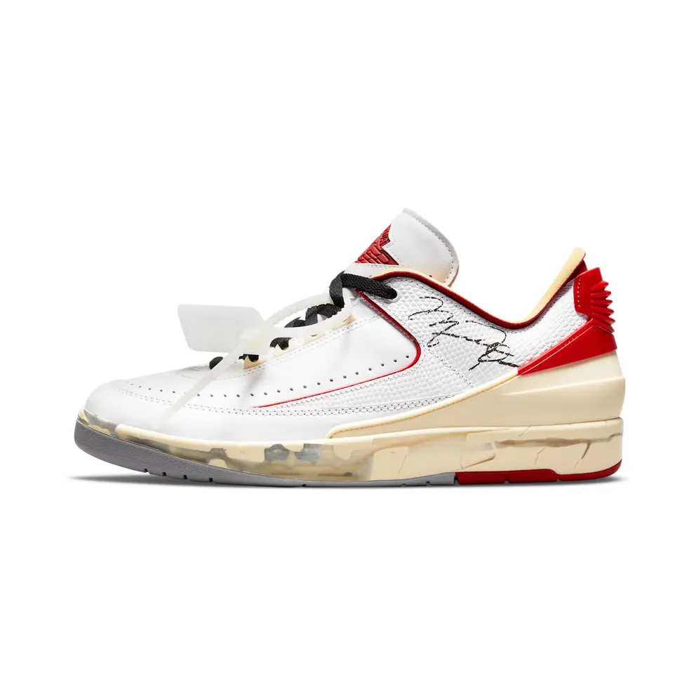 Air Jordan 2 x Off-White Retro Low SP White Red (DJ4375-106)
