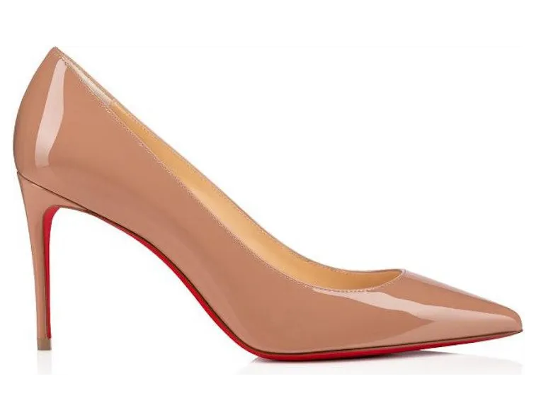Christian Louboutin Kate 85mm Pump Nude Patent Leather (3191416PK1A)