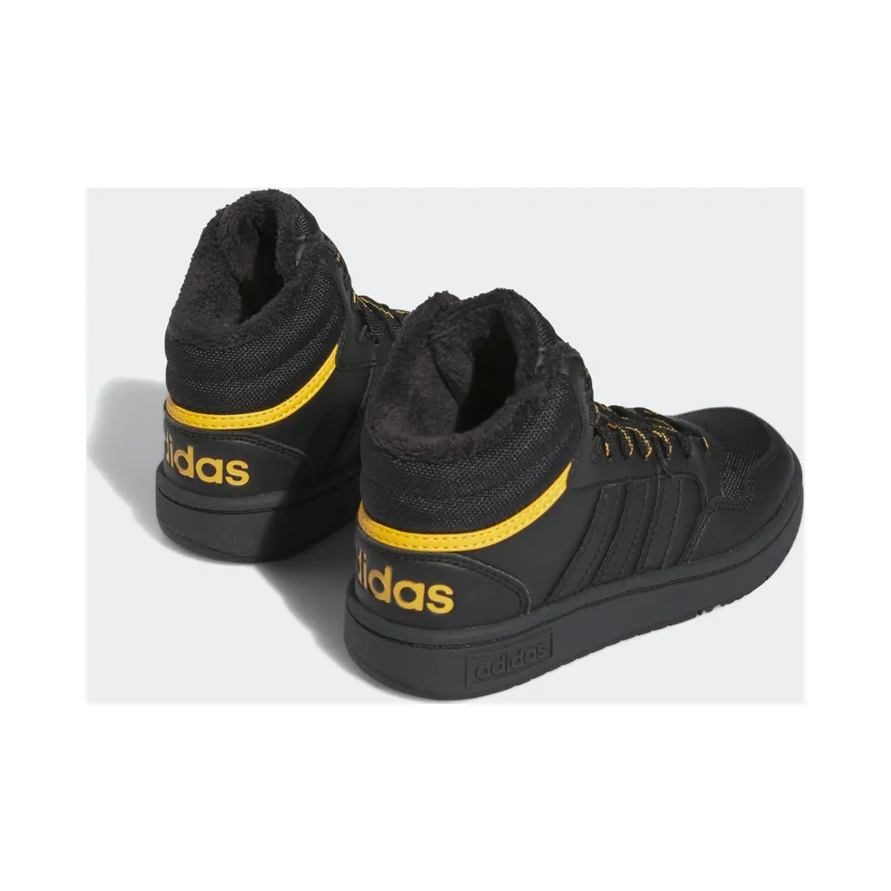 Adidas Hoops Mid 3.0 Kids Core Black / Core Black / Preloved Yellow (IF7736)