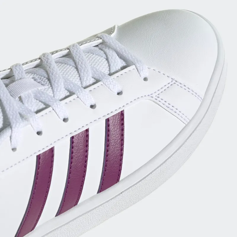 Adidas Grand Court Base Cloud White / Cherry Metallic / Dove Grey (FW0810)