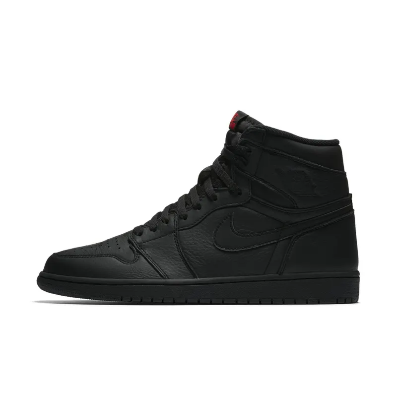 Jordan 1 Retro High OG Black Black/University Red (555088-022)
