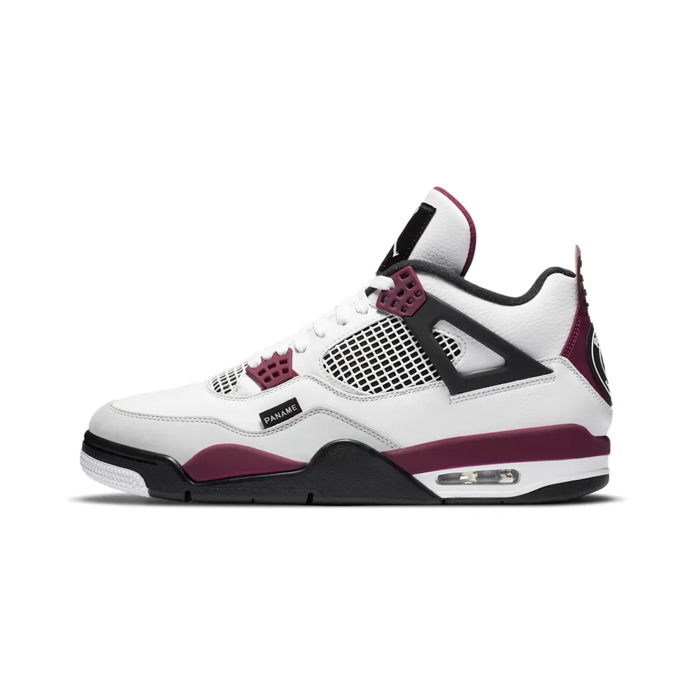 Jordan 4 Retro PSG Paris Saint-Germain White/Black-Metallic Gold-Bordeaux (CZ5624-100)