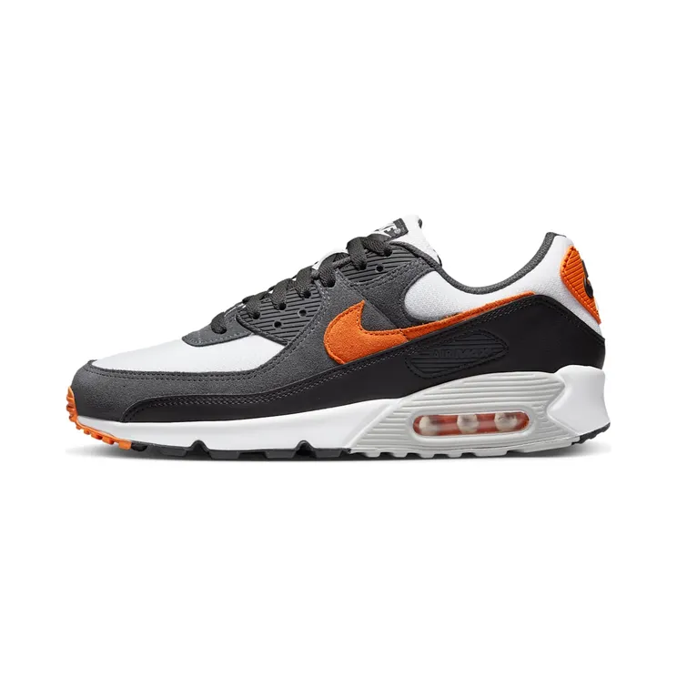 Nike Air Max 90 “White / Black / Light Smoke Grey / Starfish” (DM0029-101)
