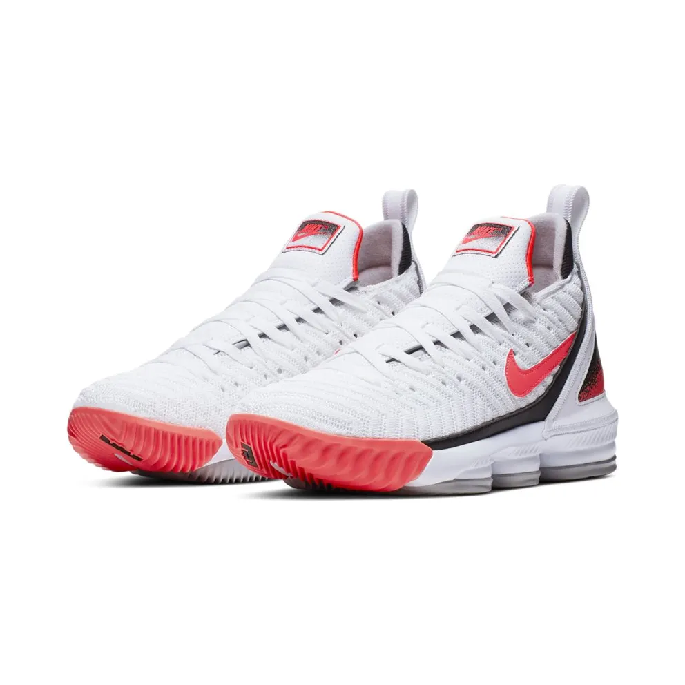Nike LeBron 16 White Hot Lava White/Hot Lava-Flat Silver (CI1521-100)