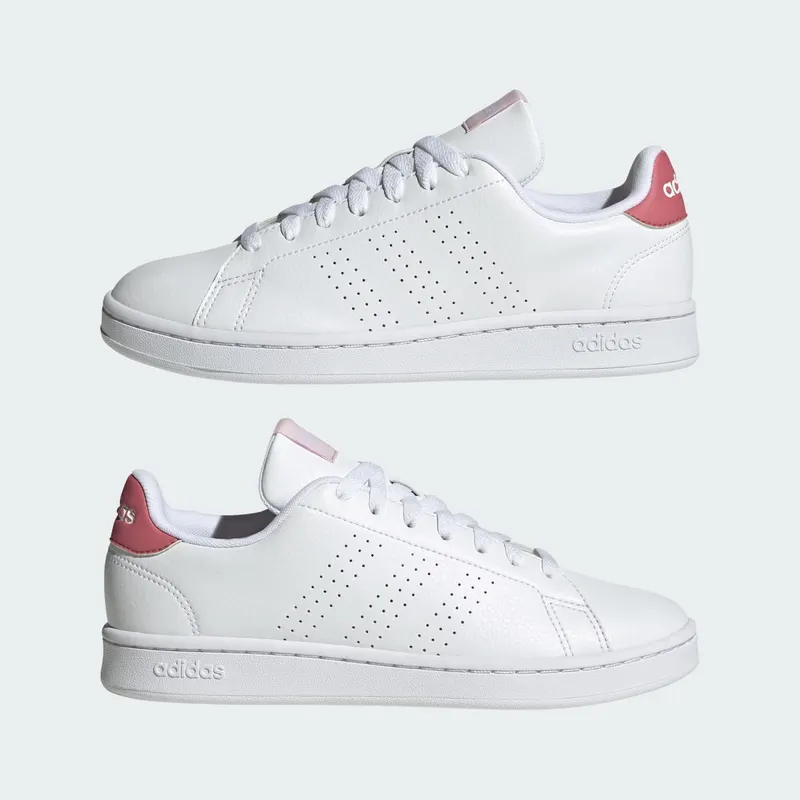 Adidas Advantage Cloud White / Cloud White / Pink Strata (HR0322)