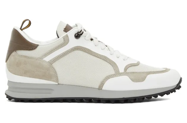 Dunhill Off-White and Beige Radial Runner Sneakers (DU18F1303F4)