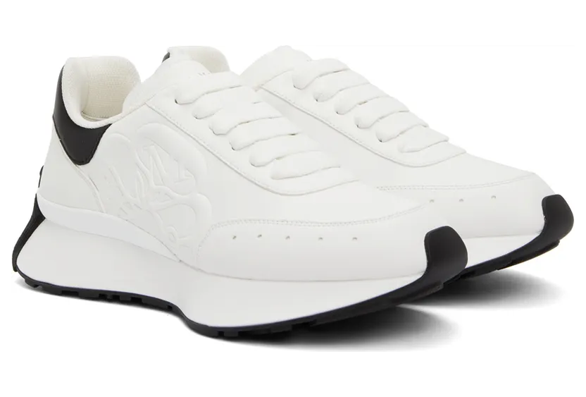 Alexander McQueen White Sprint Runner Sneakers (688548WIC93) (4)