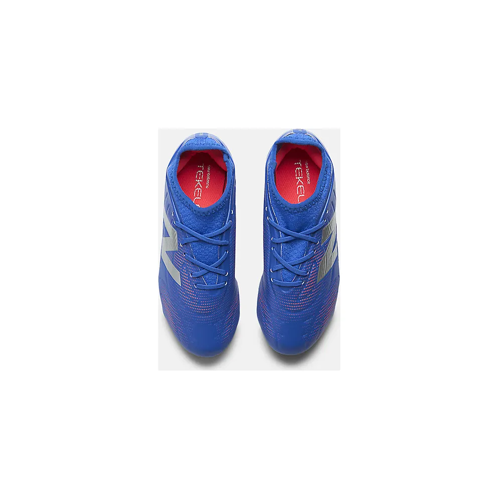 New Balance Tekela Team Low Laced FG V5 Blue Gemstone Energy Red Silver (SJT3FMP5)