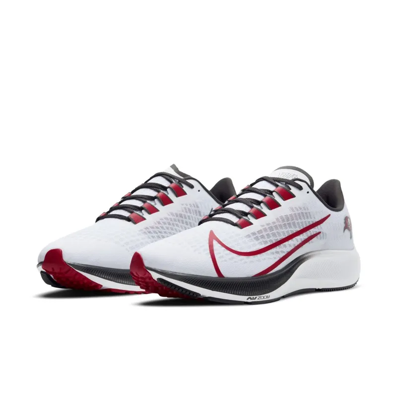 Nike Air Zoom Pegasus 37 Tampa Bay Buccaneers White/Pure Platinum-Deep Pewter-University Red (CZ5439-100)