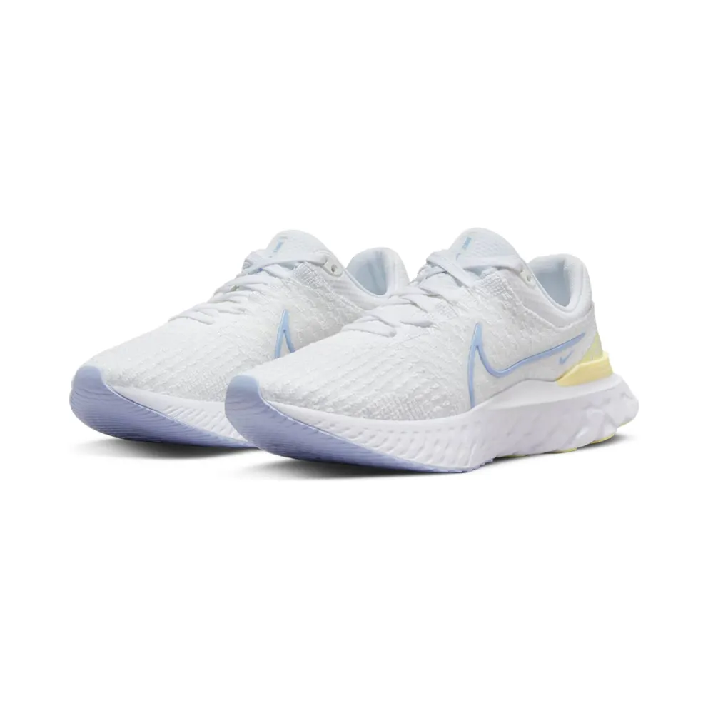 Nike React Infinity Run Flyknit 3 White Violet Citron Tint (DD3024-100)