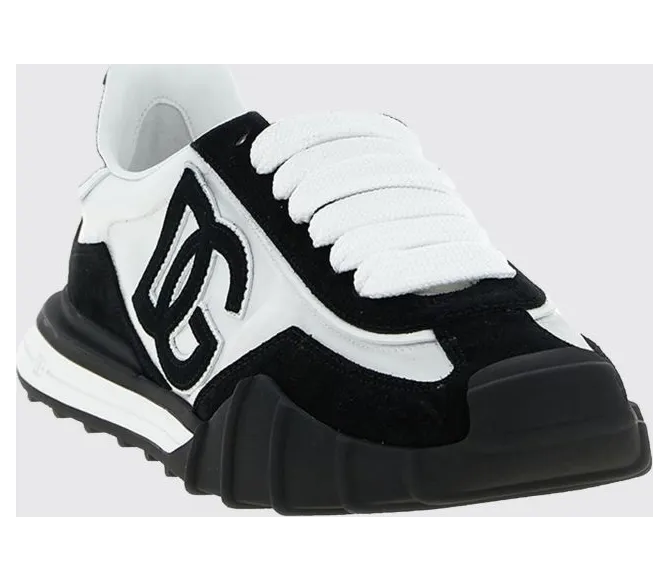 Dolce & Gabbana DG Athletic Suede and Nylon Sneakers White 1 (CS2384A013689697)