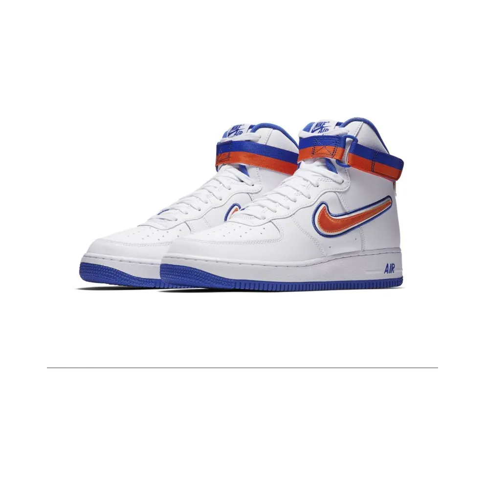 Nike Air Force 1 High Sport NBA White Team Orange Game Royal White/Team Orange-Game Royal (AV3938-100)