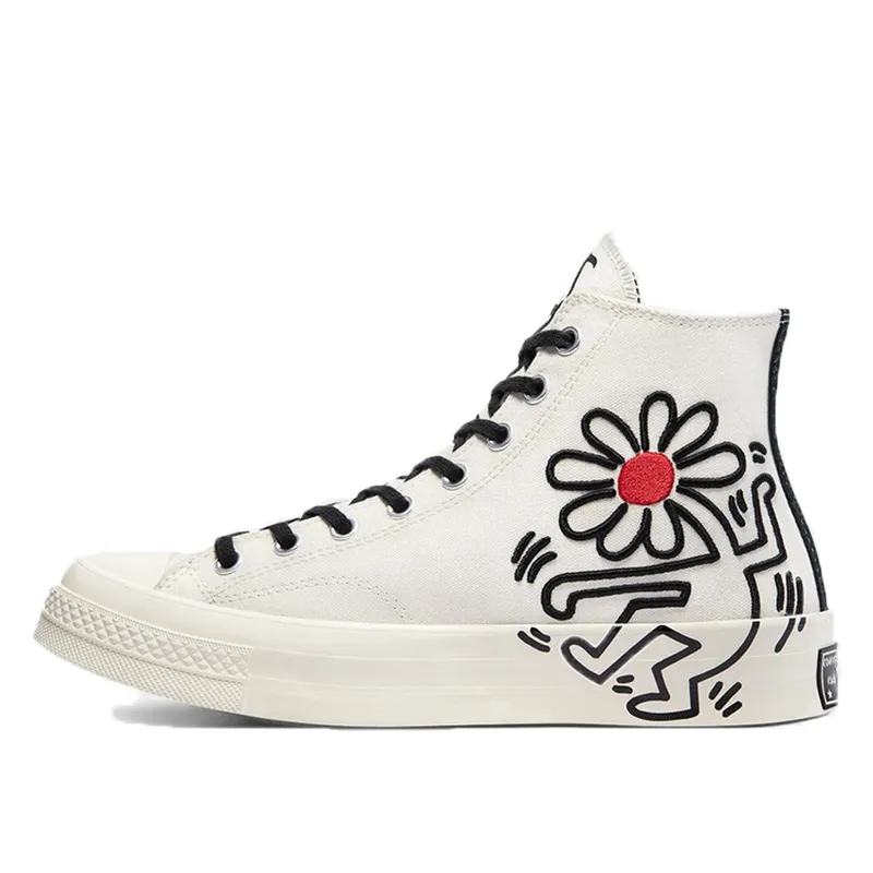 Converse Converse x Keith Haring Chuck 70 High Top Egret/Black/Red (171858C)