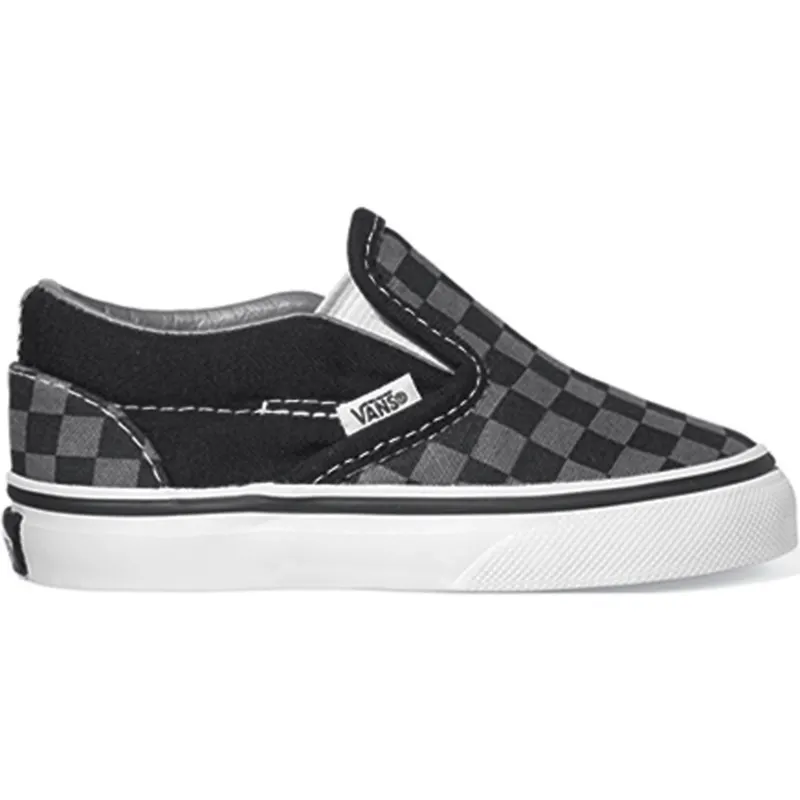 Vans Classic Slip-On Checkerboard Pewter (TD) Black/Pewter (VN000LYHBPJ)