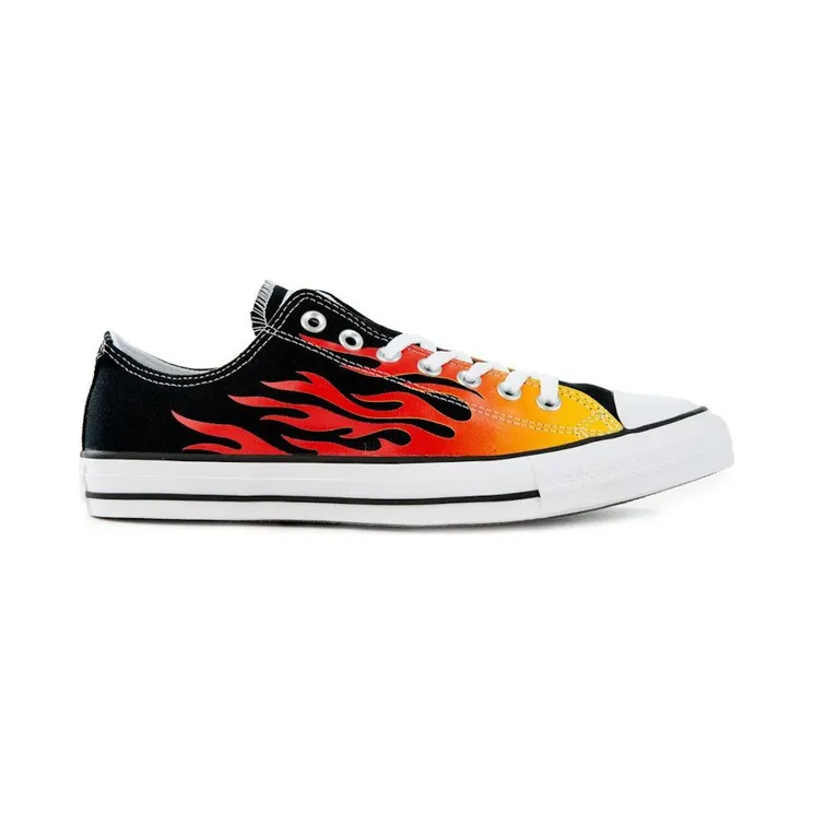 Converse Chuck Taylor All Star Ox Black Flames (166259F)