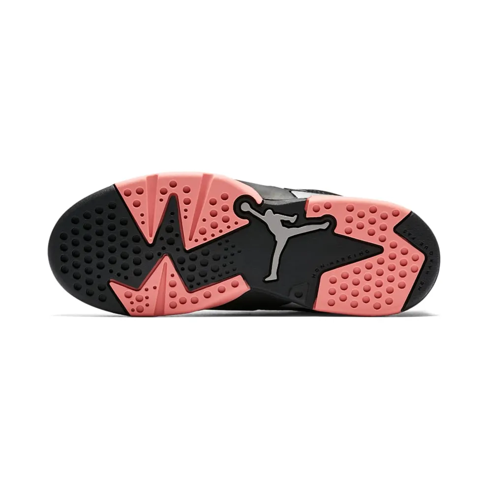 Jordan 6 Retro Low Sunblush (PS) Black/Sunblush-Metallic Silver (768884-022)
