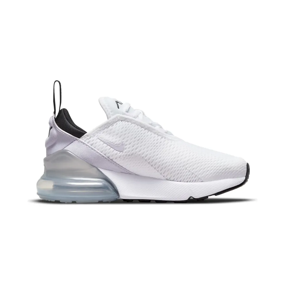 Nike Air Max 270 “White / Black / Metallic Silver / Pure Violet” (AO2372-159)