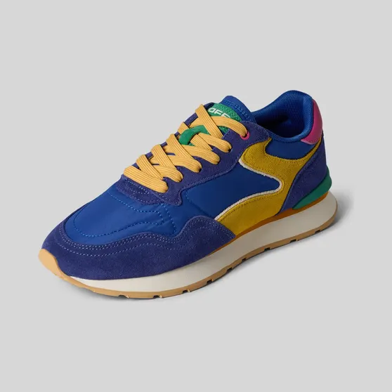 Hoff Sneakers van leermix met logodetail model ‘CITY DOPAMINE ROYAL BLUE’ (12602016)