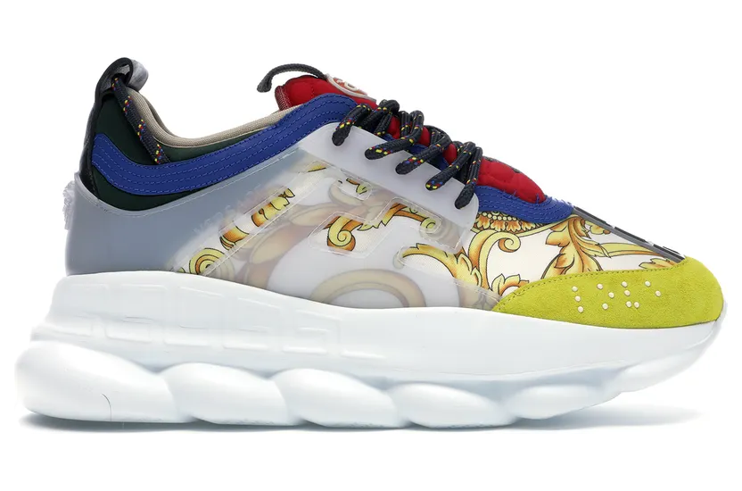 Versace Chain Reaction Multi-Color Rubber Suede