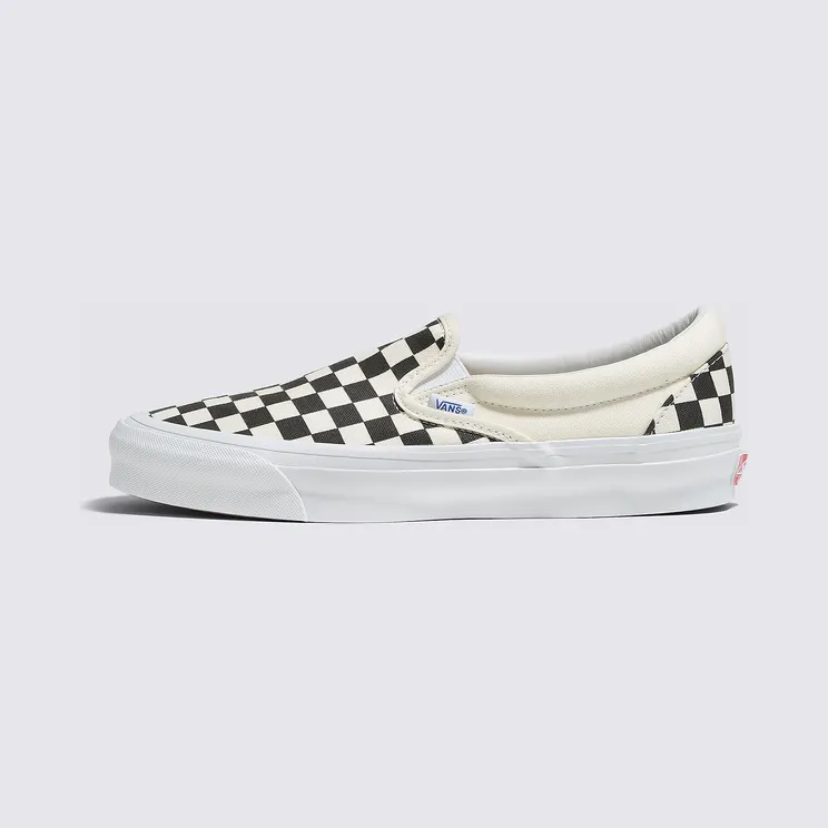 Vans Off-White Check OG Classic Slip-On Sneakers (VN0A45JKT0A)