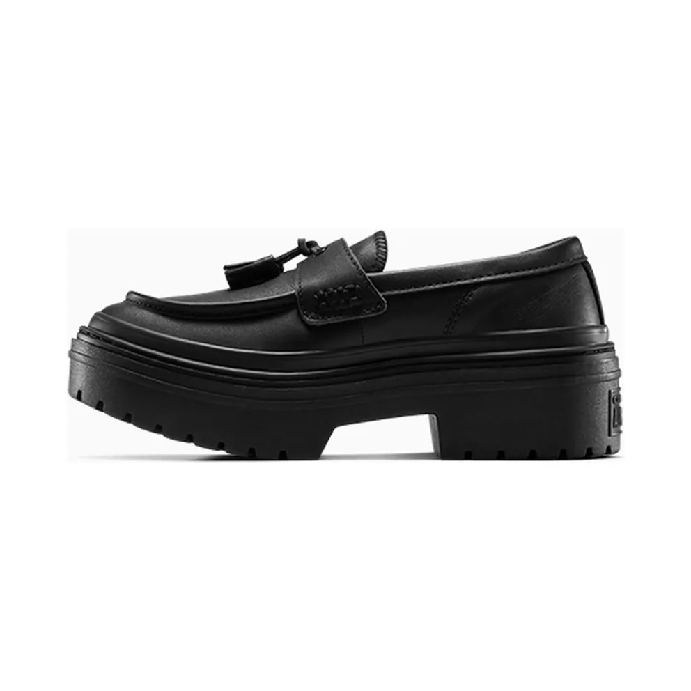 Converse Chuck Taylor All Star Lugged Heel Loafer Platform Leather Black/Black/Black (A14707C)